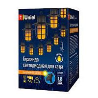 Садовая гирлянда на солнечной батарее "Фонарики" Uniel USL-S-121/PT2500 LANTERNS 1AA IP44 картинка 